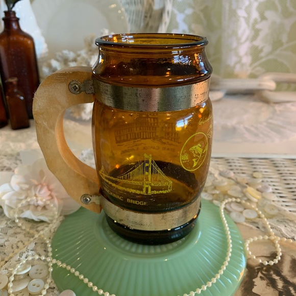 Vintage Amber Glass Stein🍺 - Picture 7 of 15